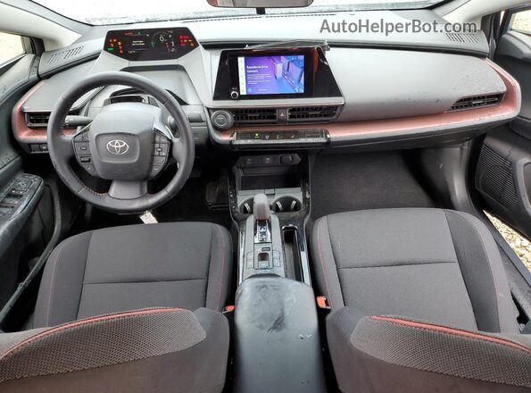 JTDACACUXR3022406 2024 TOYOTA PRIUS Gray Вид панелі приладів