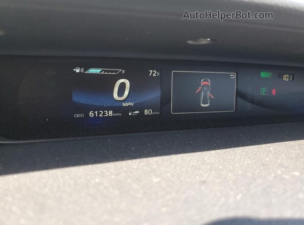 JTDBVRBD0KA006280 2019 TOYOTA MIRAI Silver Սարքավորումների վահանակի տեսք