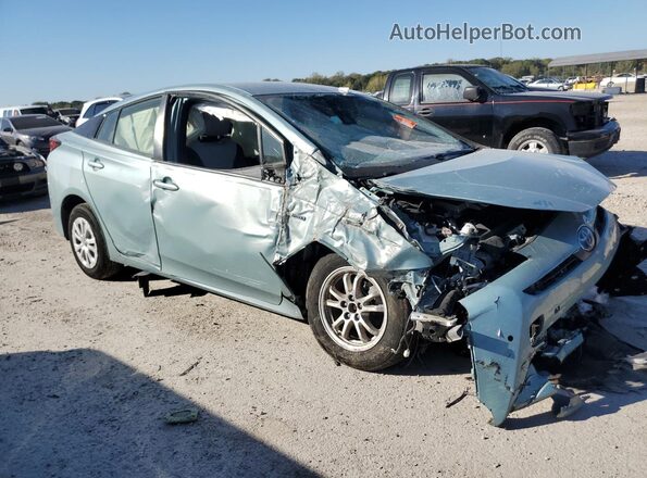 JTDKAMFU7M3139568 2021 TOYOTA PRIUS Бирюзовый Передняя правая четверть