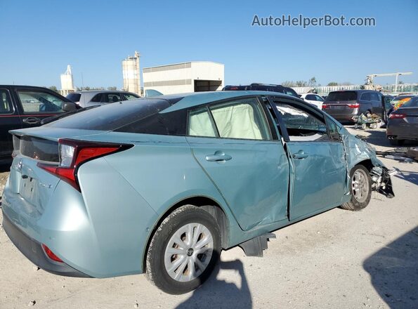 JTDKAMFU7M3139568 2021 TOYOTA PRIUS Бирюзовый Задняя правая четверть