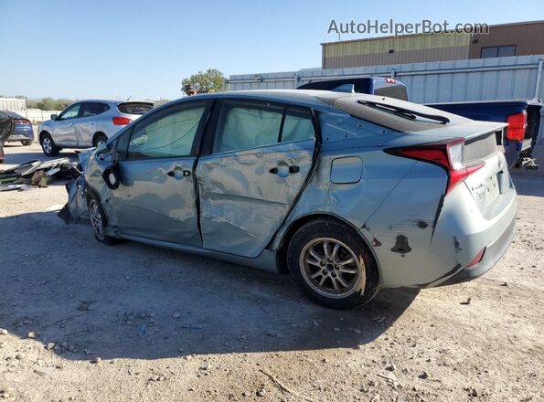 JTDKAMFU7M3139568 2021 TOYOTA PRIUS Бирюзовый Задняя левая четверть