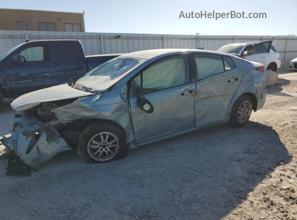 JTDKAMFU7M3139568 2021 TOYOTA PRIUS Бирюзовый Передняя левая четверть
