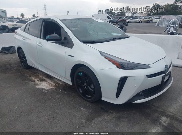 JTDKAMFUXM3129214 2021 TOYOTA PRIUS White Delantero derecho