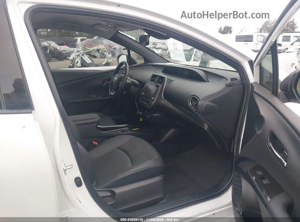 JTDKAMFUXM3129214 2021 TOYOTA PRIUS White Vista interior delantera
