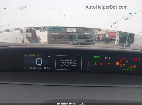 JTDKAMFUXM3129214 2021 TOYOTA PRIUS White Vista de los asientos traseros