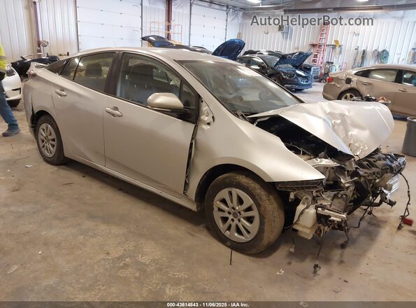 JTDKARFUXJ3062820 2018 TOYOTA PRIUS Silver Delantero derecho