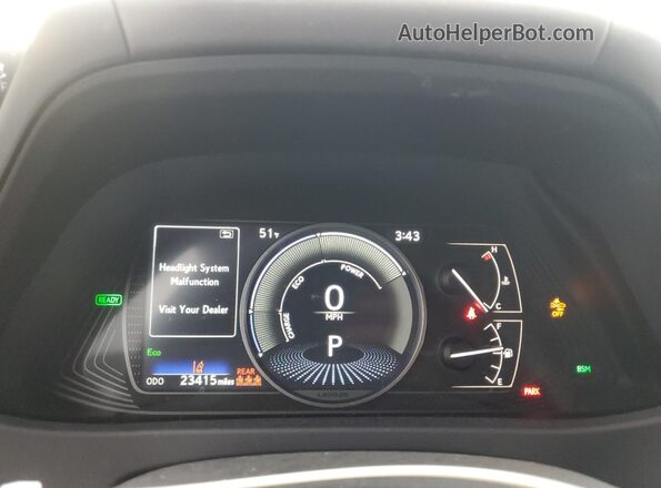 JTHB9JBH7P2064671 2023 LEXUS UX Серый Вид щитка приборов