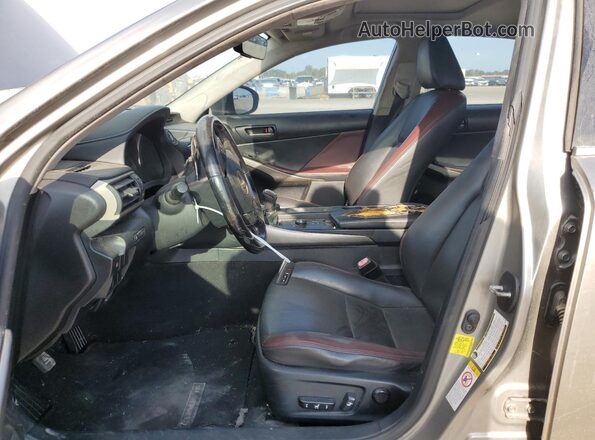 JTHBA1D28H5046227 2017 LEXUS IS Желто-коричневый Вид салона спереди