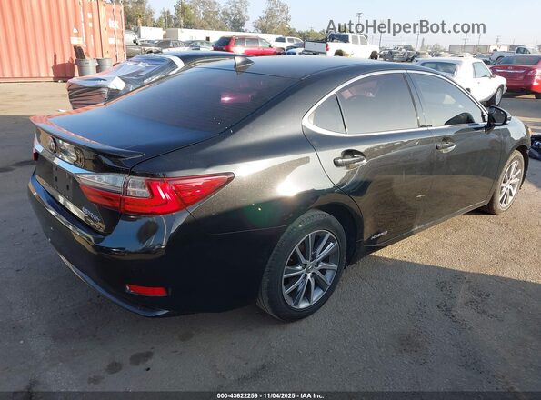 JTHBW1GGXG2113693 2016 LEXUS ES 300H Черный Задняя правая четверть