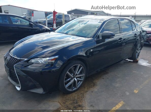 JTHBZ1BL4KA018380 2019 LEXUS GS 350 Black Передня ліва чверть