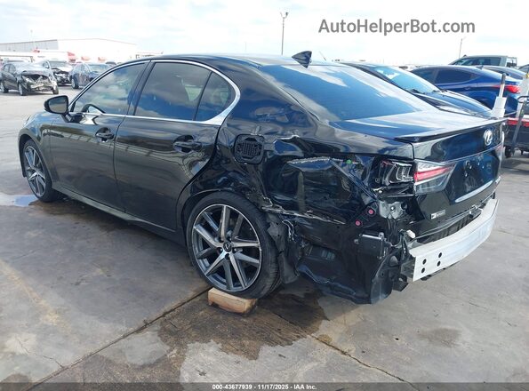 JTHBZ1BL4KA018380 2019 LEXUS GS 350 Black Задня ліва чверть