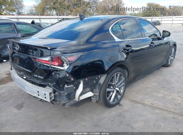 JTHBZ1BL4KA018380 2019 LEXUS GS 350 Black Задня права чверть