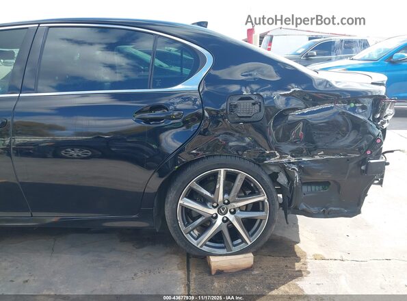JTHBZ1BL4KA018380 2019 LEXUS GS 350 Black Вид спереду