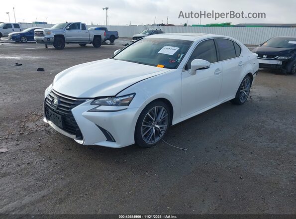 JTHBZ1BL5HA011298 2017 LEXUS GS 350 Белый Передняя левая четверть