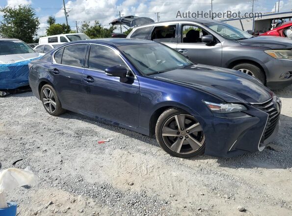 JTHBZ1BL6HA011374 2017 LEXUS GS Синий Передняя правая четверть