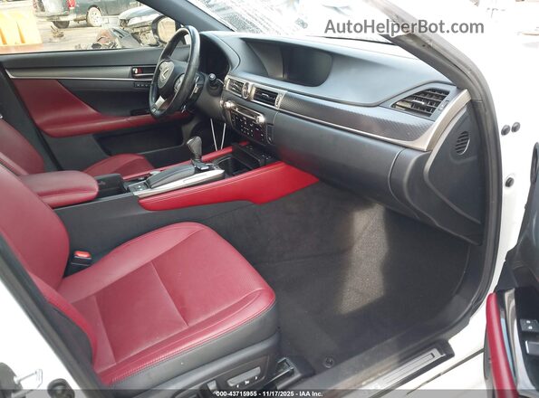 JTHBZ1BL9JA015652 2018 LEXUS GS 350 Белый Вид салона спереди