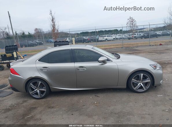 JTHC81D28J5026985 2018 LEXUS IS 300 Silver Widok wnętrza z tyłu