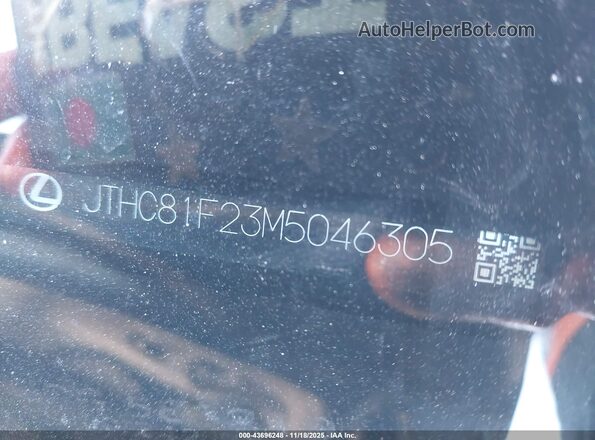 JTHC81F23M5046305 2021 LEXUS IS 300 Серый 