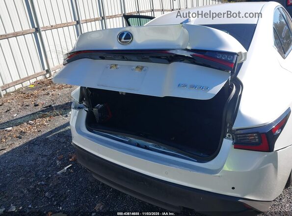 JTHCA1D23M5114917 2021 LEXUS IS 300 White Vista frontal