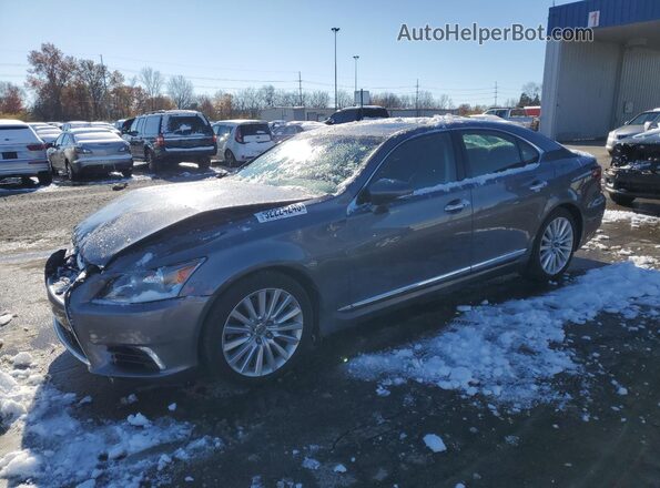 JTHCL5EF1H5028370 2017 LEXUS LS Gray Առջևի ձախ երեք քառորդ տեսարան