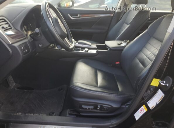 JTHCZ1BL1HA005664 2017 LEXUS GS Черный Вид салона спереди