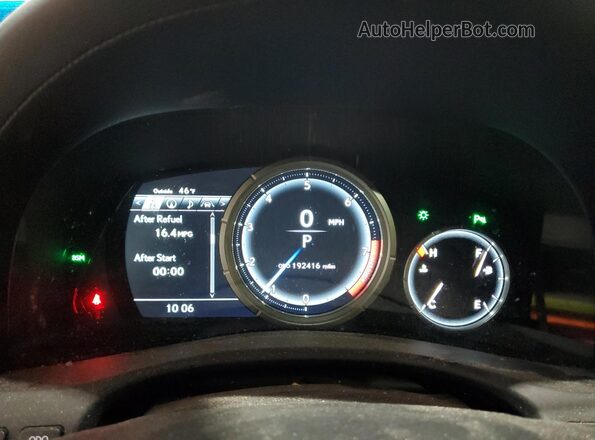 JTHCZ1BL5HA007093 2017 LEXUS GS White Вид щитка приладів
