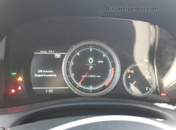 JTHCZ1BL5JA009495 2018 LEXUS GS Угольный Вид щитка приборов