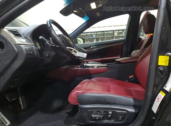 JTHCZ1BLXHA005338 2017 LEXUS GS Черный Вид салона спереди