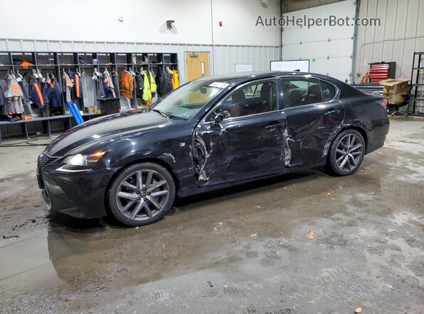 JTHCZ1BLXHA005338 2017 LEXUS GS Черный Передняя левая четверть
