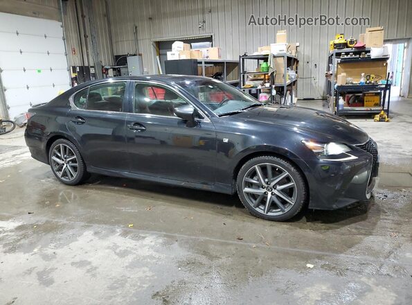 JTHCZ1BLXHA005338 2017 LEXUS GS Черный Передняя правая четверть