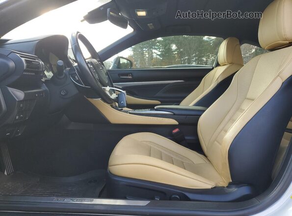 JTHD85ECXM5006096 2021 LEXUS RC Белый Вид салона спереди