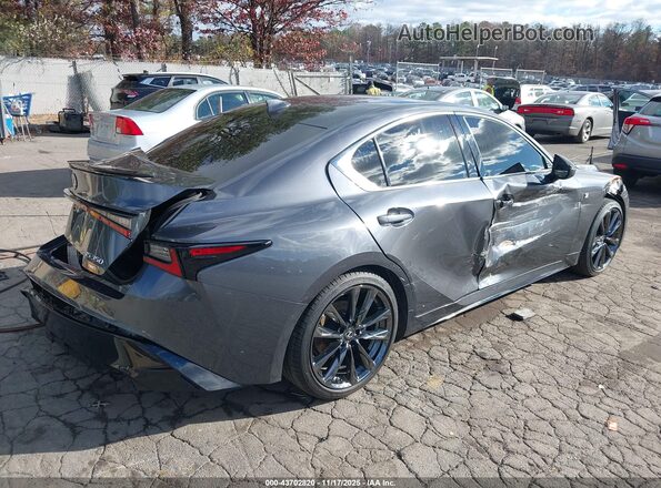 JTHGZ1E22M5022481 2021 LEXUS IS 350 Серый Задняя правая четверть