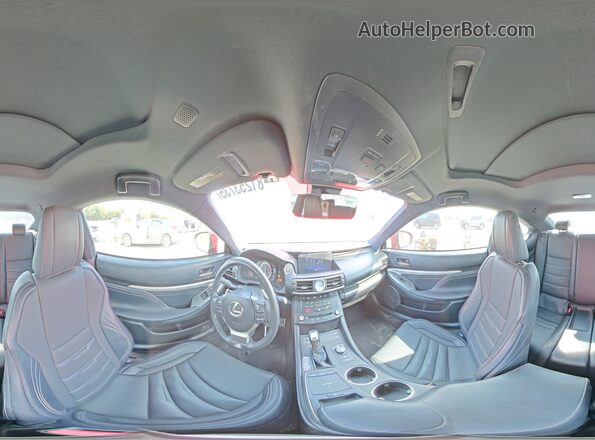 JTHHA5BC0J5008669 2018 LEXUS RC Red სალონის 360-გრადუსიანი ხედი