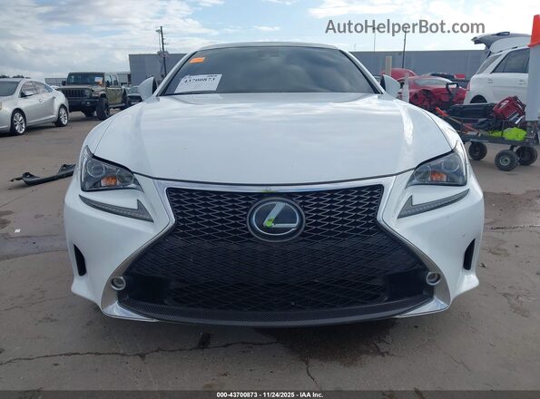 JTHHZ5BC4J5018131 2018 LEXUS RC 350 Белый Вид задней части салона