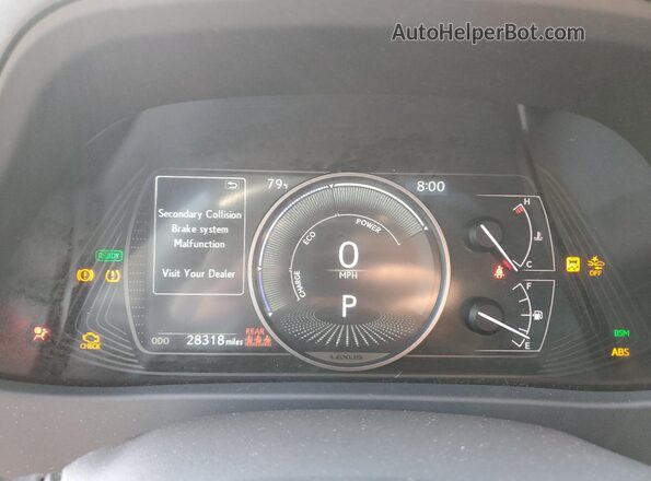 JTHP6JBH1R2182118 2024 LEXUS UX Черный Вид щитка приборов
