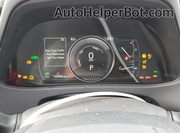 JTHP9JBH5R2073314 2024 LEXUS UX Red Widok zestawu wskaźników