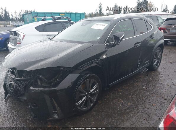 JTHU9JBH1K2012373 2019 LEXUS UX 250H Black Vista tres cuartos delantera izquierda