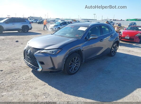JTHX3JBH3M2032741 2021 LEXUS UX 200 Gray Առջևի ձախ երեք քառորդ տեսարան