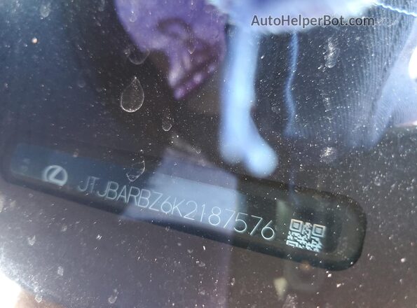 JTJBARBZ6K2187576 2019 LEXUS NX Черный Панорамный вид салона 360°