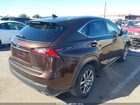 2016 Lexus Nx 200t   Темно-бордовый vin: JTJBARBZXG2055542