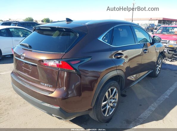 JTJBARBZXG2055542 2016 LEXUS NX 200T Темно-бордовый Задняя правая четверть