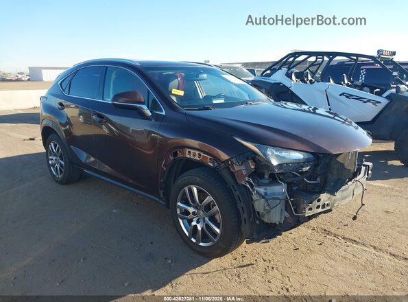 JTJBARBZXG2055542 2016 LEXUS NX 200T Темно-бордовый Передняя правая четверть