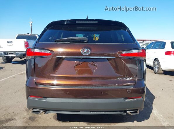 JTJBARBZXG2055542 2016 LEXUS NX 200T Темно-бордовый 