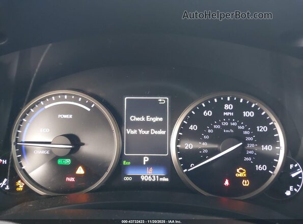 JTJBJRBZ0K2112937 2019 LEXUS NX 300H Черный Вид задних сидений