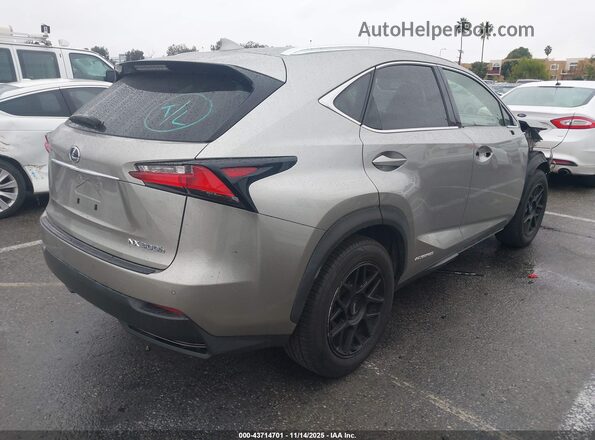 JTJBJRBZ1H2060033 2017 LEXUS NX 300H Серый Задняя правая четверть