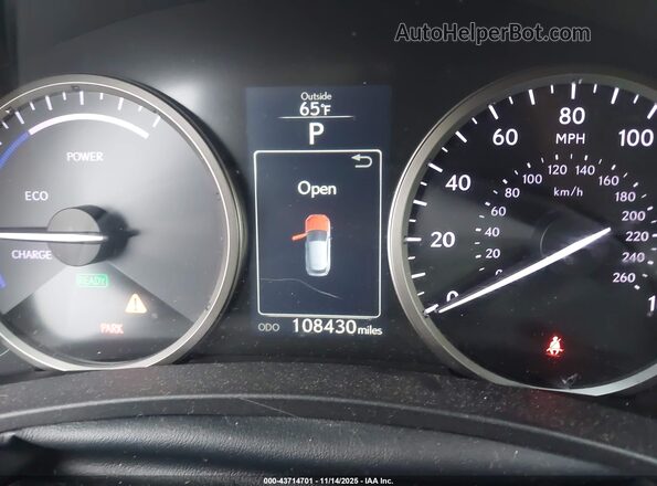 JTJBJRBZ1H2060033 2017 LEXUS NX 300H Серый 