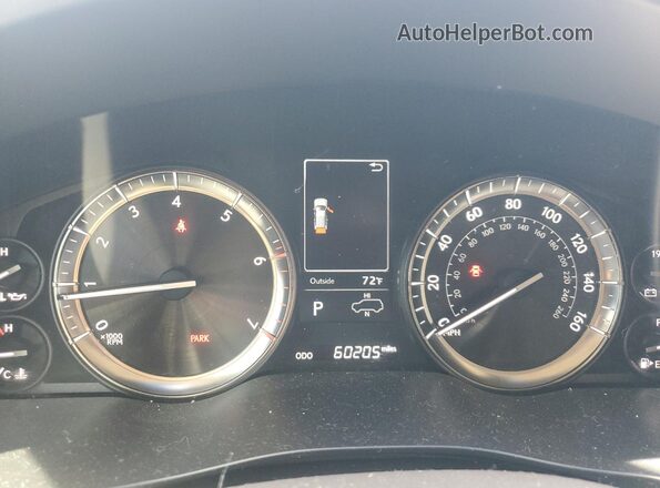 JTJHY7AX4K4288243 2019 LEXUS LX Белый Вид щитка приборов