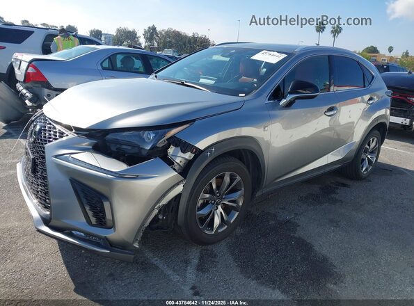 JTJSARBZ4M2180662 2021 LEXUS NX 300 Серый Передняя левая четверть