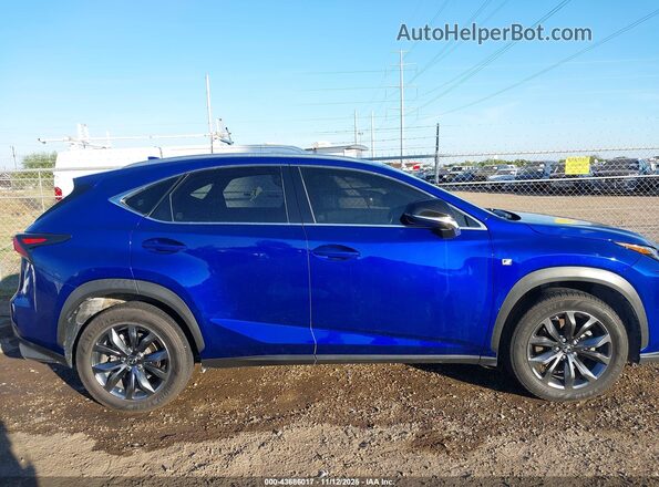 JTJYARBZ1J2113779 2018 LEXUS NX 300 Синий Вид задней части салона