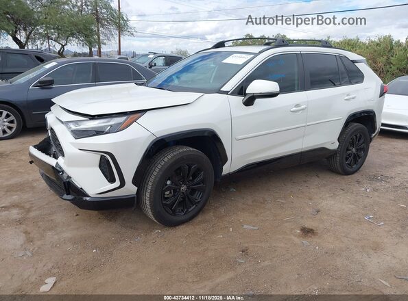 JTM16RFV6ND077109 2022 TOYOTA RAV4 HYBRID White წინა მარცხენა ხედი სამი მეოთხედიდან